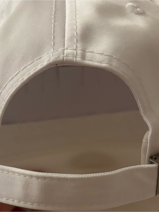 Alo Yoga White Embroidered Logo Baseball Hat New One Size main image 5